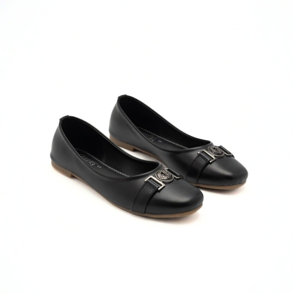 Black Buckle Pumps