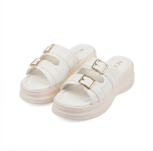 Double Buckle Wedge Slides