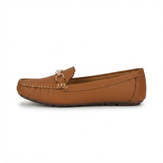Mustard Embellished Loafers