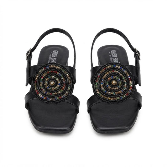 black Medallion sandal