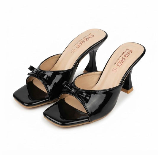 Black Patent Heel