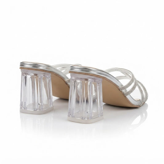 Silver Crystal Heel