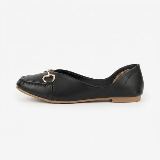 Black Flat Pumps