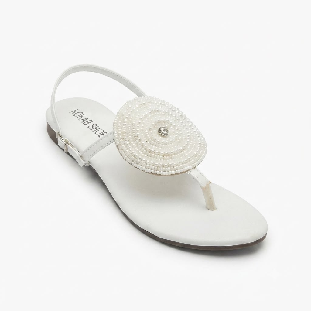 White Pearl sandals