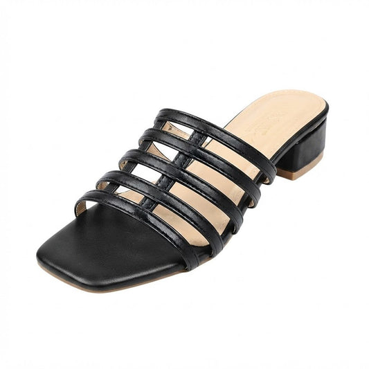 Black Strap heel