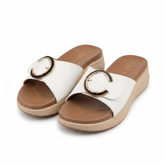 Classic white wedge