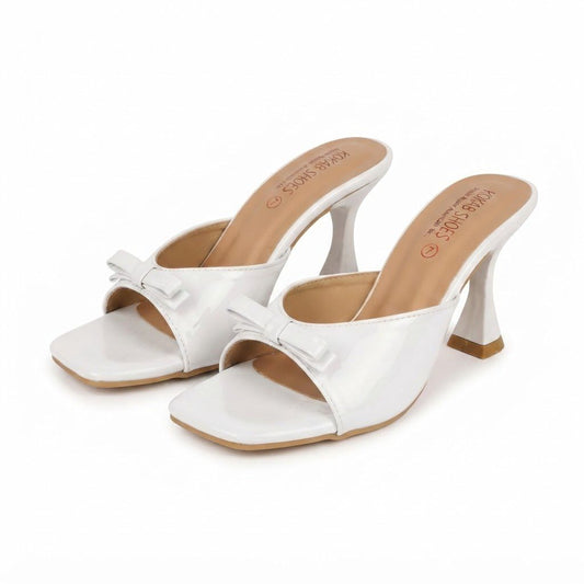 White Patent Heel