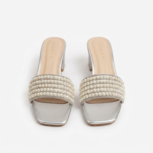 Silver Sparkling Heels
