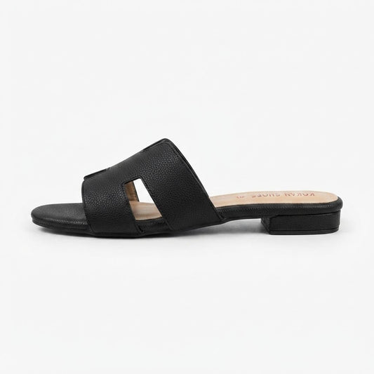 H Black Slipper