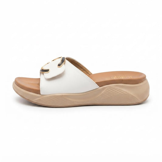 Classic white wedge